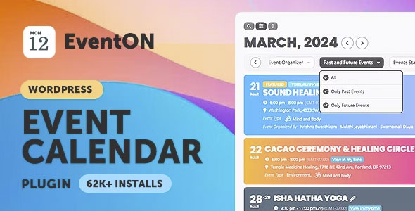 EventON - WordPress Virtual Event Calendar Plugin