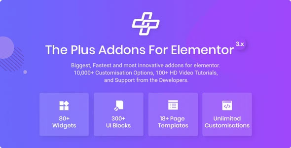 The Plus - Addon for Elementor Page Builder WordPress Plugin