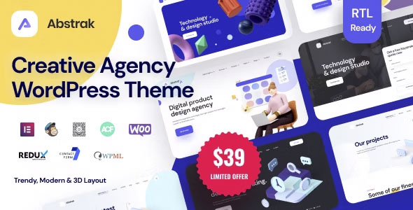 Abstrak - Creative Agency Theme