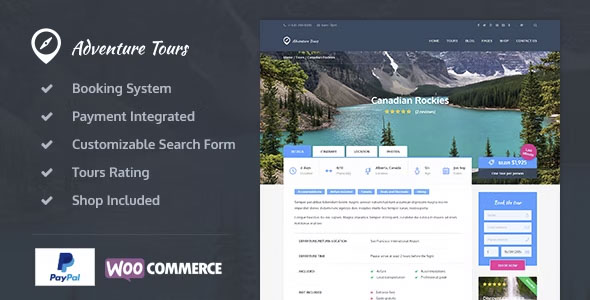 Adventure Tours - WordPress Tour/Travel Theme