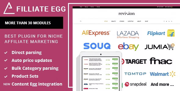 Affiliate Egg - Niche Affiliate Marketing Wordpress Plugin