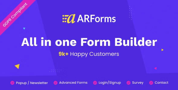 ARForms - Wordpress Contact Form Builder Plugin