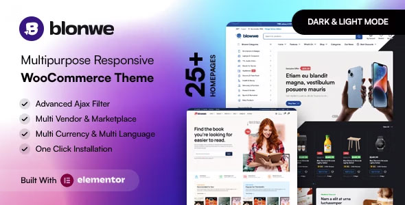 Blonwe - Multipurpose WooCommerce Theme