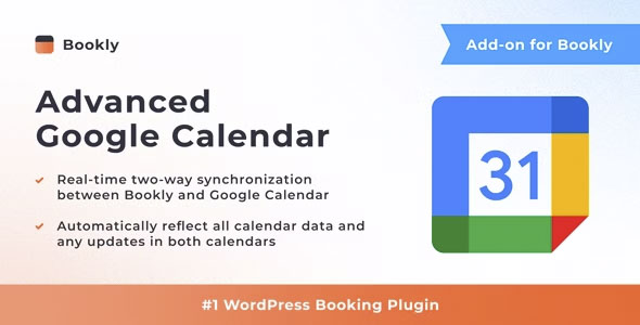 Bookly Advanced Google Calendar (Add-on)