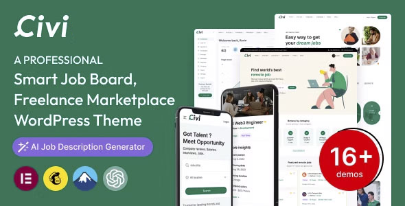 Civi - Job Board WordPress Theme