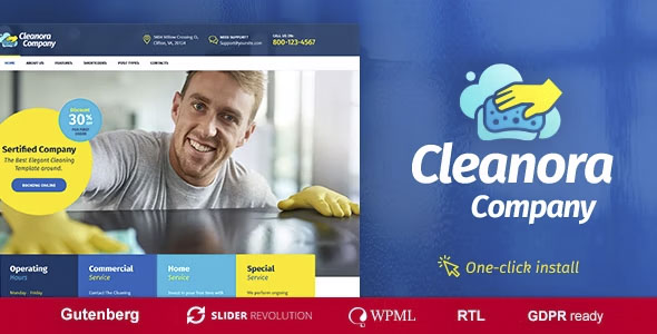 Cleanora - Cleaning Services Theme