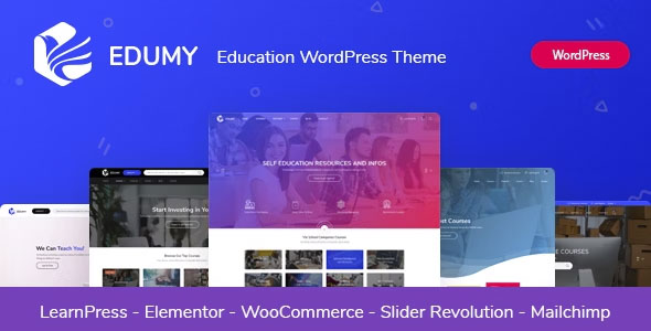 Edumy - LMS Online Education Course WordPress Theme