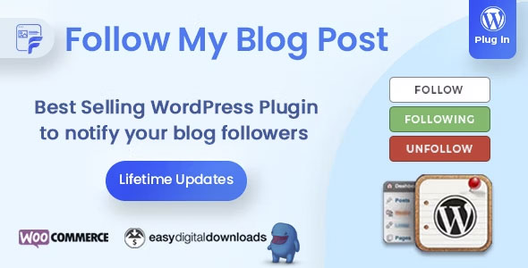 Follow My Blog Post - WordPress / WooCommerce Plugin