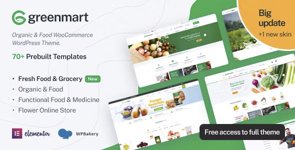 GreenMart - Organic & Food WooCommerce WordPress Theme