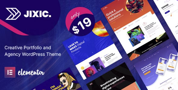 Jixic - Creative Portfolio & Agency WordPress Theme