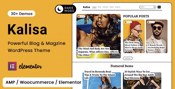 Kalisa - Blog & Magazine WordPress Theme