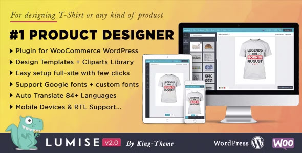 Lumise Product Designer - WooCommerce WordPress