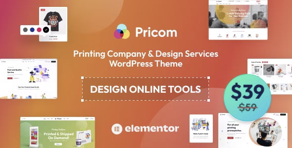 Pricom - Printing Company & Design Services WordPress theme