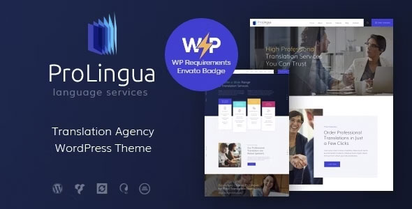 ProLingua - Translation Services WordPress Theme