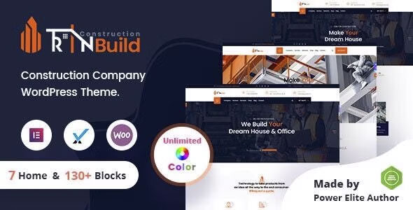 RinBuild - Construction Building Company WordPress Theme + RTL