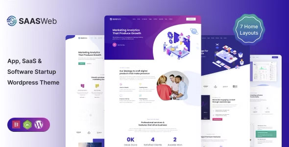 Saasweb - WordPress Theme For App & Saas Products