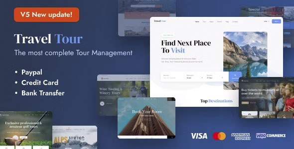 Travel Tour - Tour Booking, Travel Booking Theme