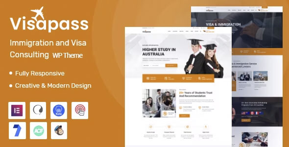 Visapass - Immigration Consulting WordPress Theme