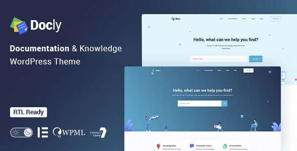 Docly - Documentation And Knowledge Base WordPress Theme