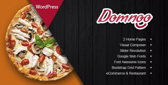 Domnoo - Pizza & Restaurant WordPress Theme