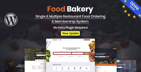 FoodBakery - Food Delivery Restaurant Directory WordPress Theme