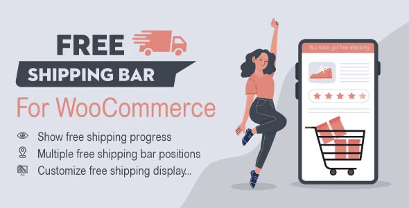 WooCommerce Free Shipping Bar - Increase Average Order Value