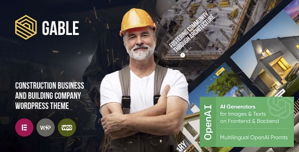 Gable - Construction & Building WordPress Theme