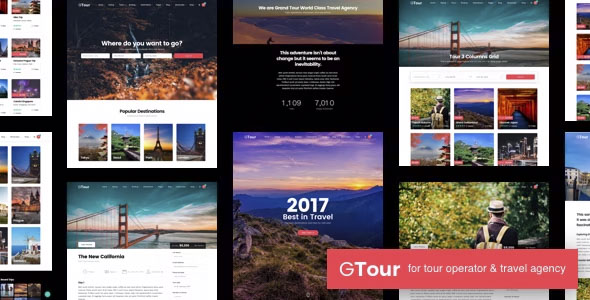 Grand Tour - Tour Travel Wordpress Theme