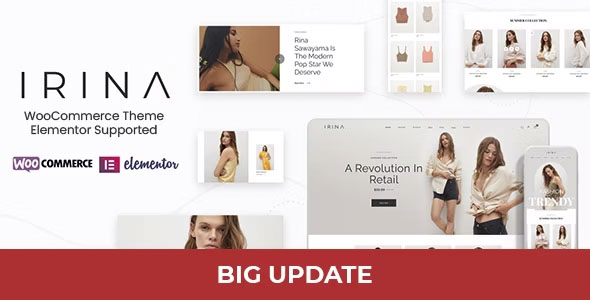 IRINA - Elementor WooCommerce Theme