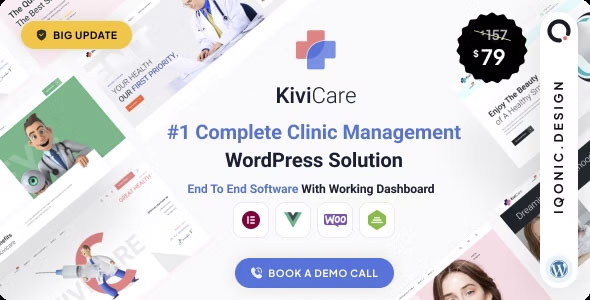 KiviCare - Medical Clinic & Patient Management WordPress Theme