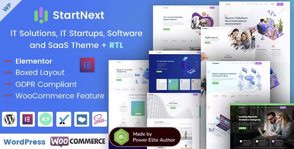 StartNext - IT Startups WordPress Theme