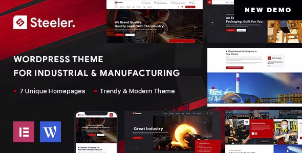 Steeler - Industrial & Manufacturing WordPress Theme