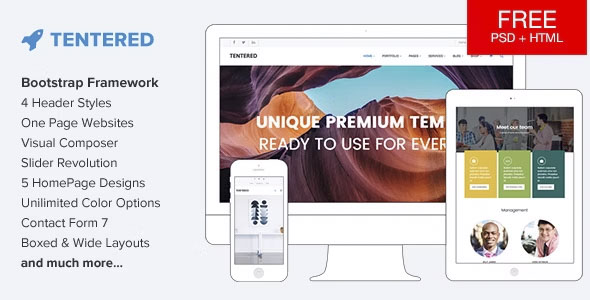 Tentered - Multi Purpose WordPress Theme
