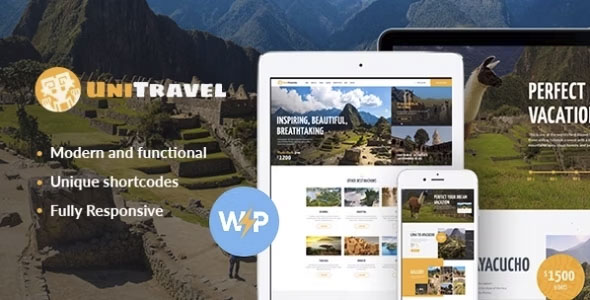 UniTravel - Travel Agency & Tourism Bureau WordPress Theme