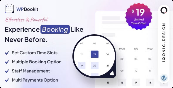 WPBookit Appointment Booking - WordPress Plugin