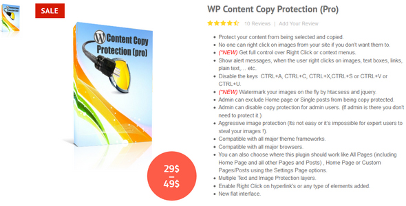 WP Content Copy Protection Pro