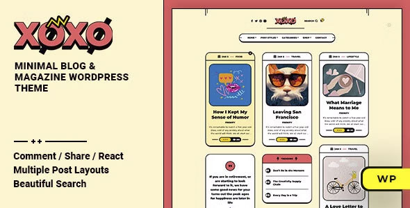 Xoxo - Blog & Magazine WordPress Theme