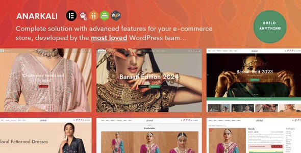 Anarkali - Fashion Shop Ecommerce Elementor Theme