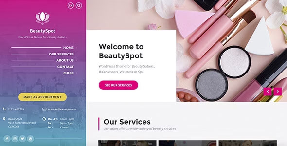 BeautySpot - WordPress Theme for Beauty Salons