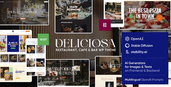 Deliciosa - Restaurant, Cafe & Bar WordPress Theme