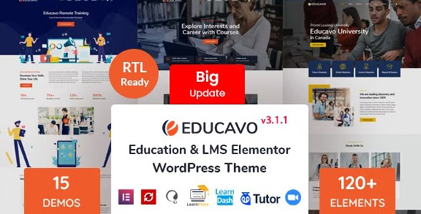 Educavo - Online Courses & Education WordPress Theme