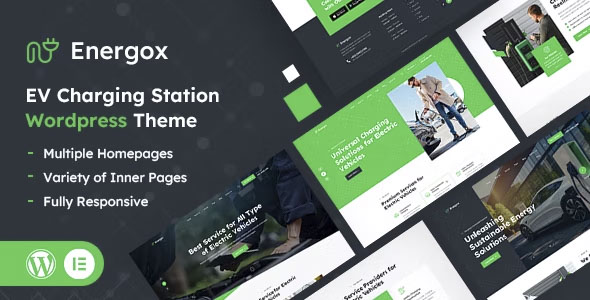 Energox - EV Charging Station WordPress Theme