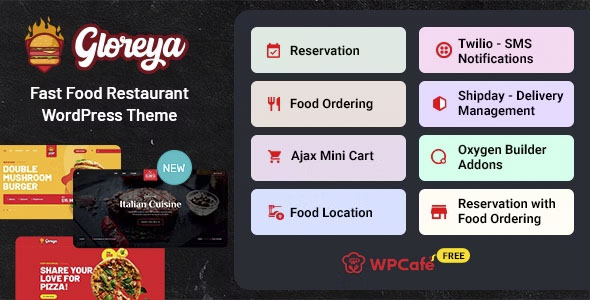 Gloreya - Fast Food WordPress Theme