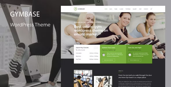 GymBase - Responsive Gym Fitness WordPress Theme