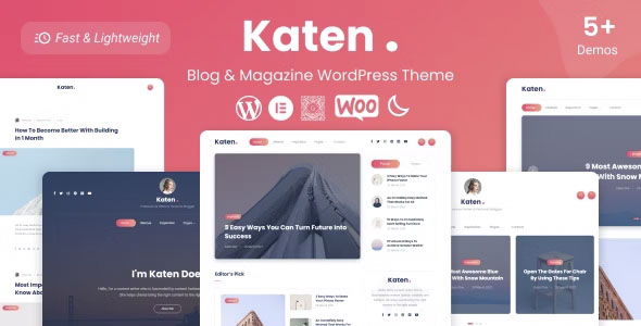 Katen - Blog & Magazine WordPress Theme