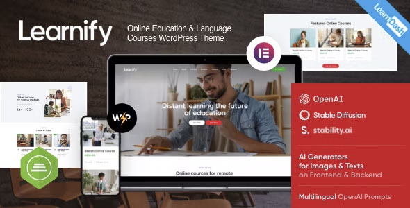 Learnify - Online Education Courses WordPress Theme