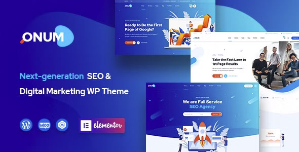 Onum - SEO & Marketing Elementor WordPress Theme