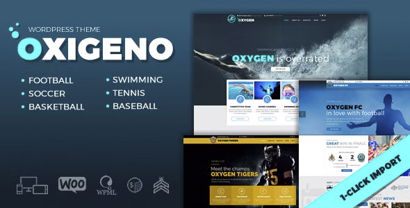 Oxigeno – Sports Club & Team WordPress Theme