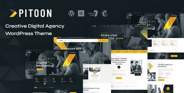 Pitoon - Creative Digital Agency WordPress Theme