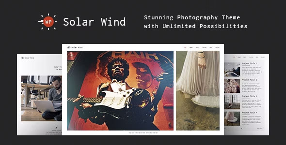 SolarWind - Photography WordPress Theme